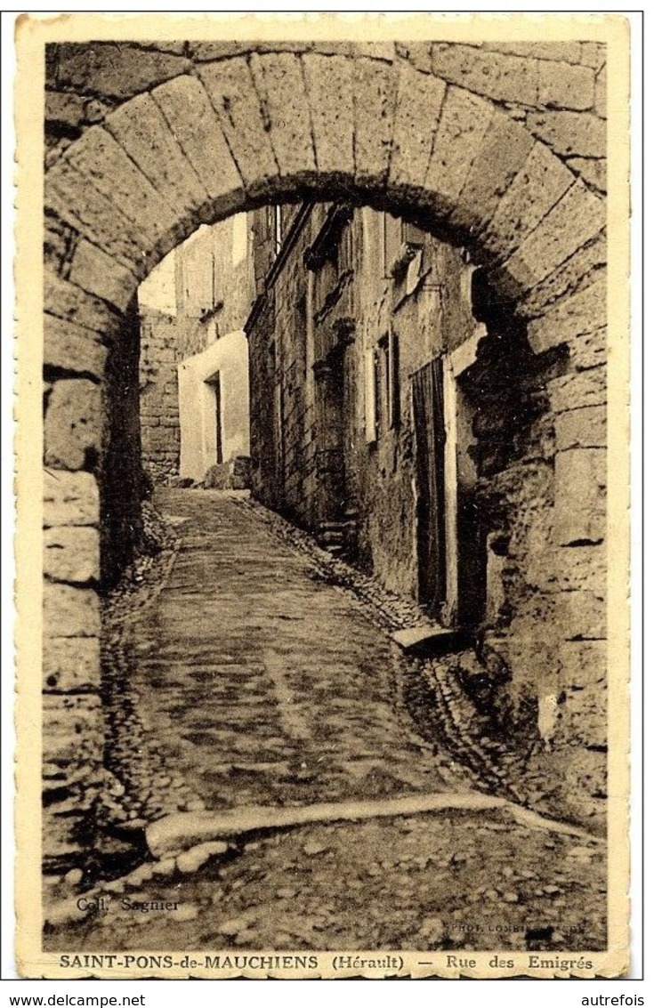 34  ST PONT DE MAUCHIENS  -  RUE DES EMIGRES - Saint-Pons-de-Mauchiens