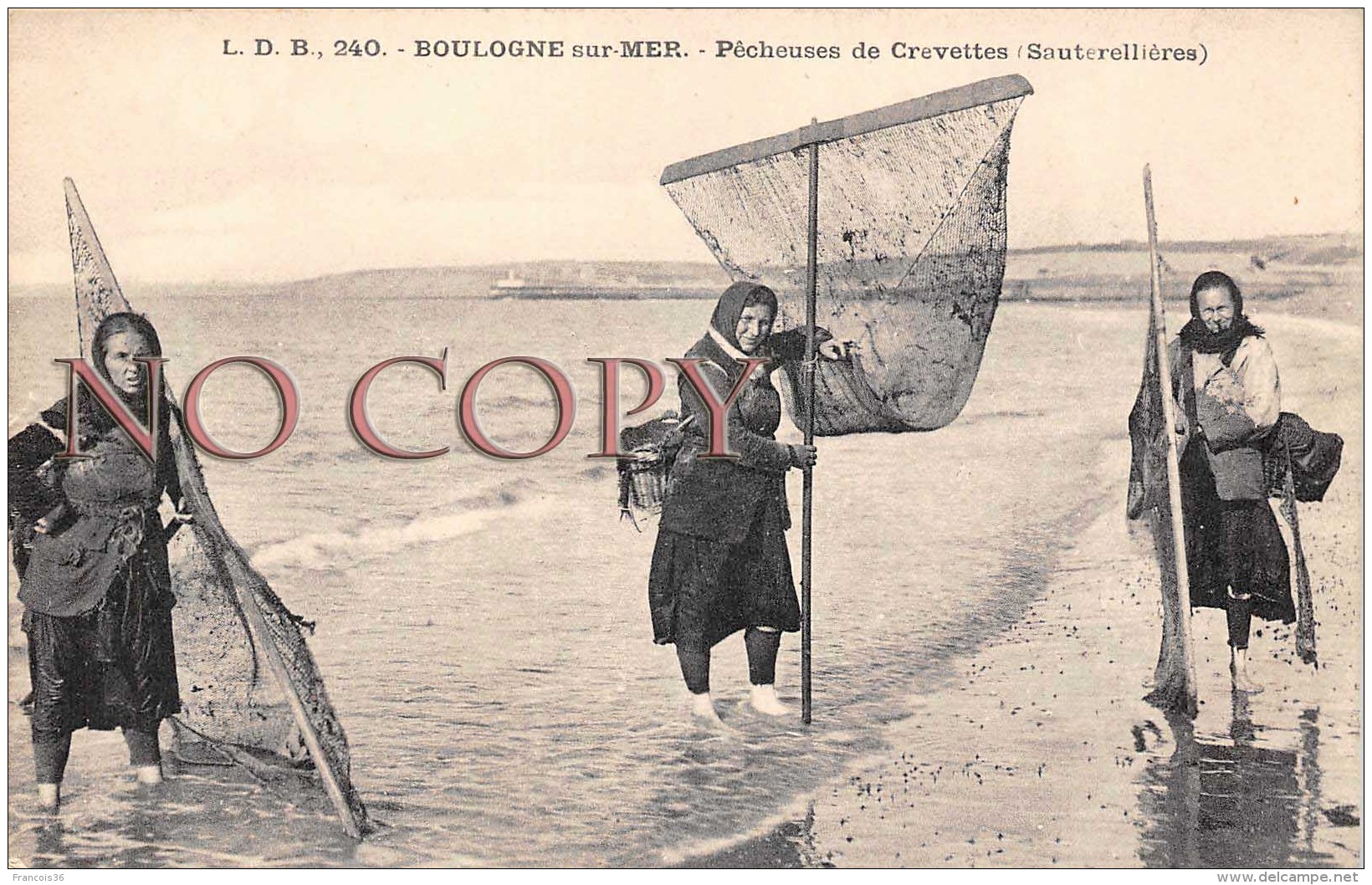 (62) Boulogne Sur Mer - Pêcheuses De Crevettes - Sauterellières - Boulogne Sur Mer