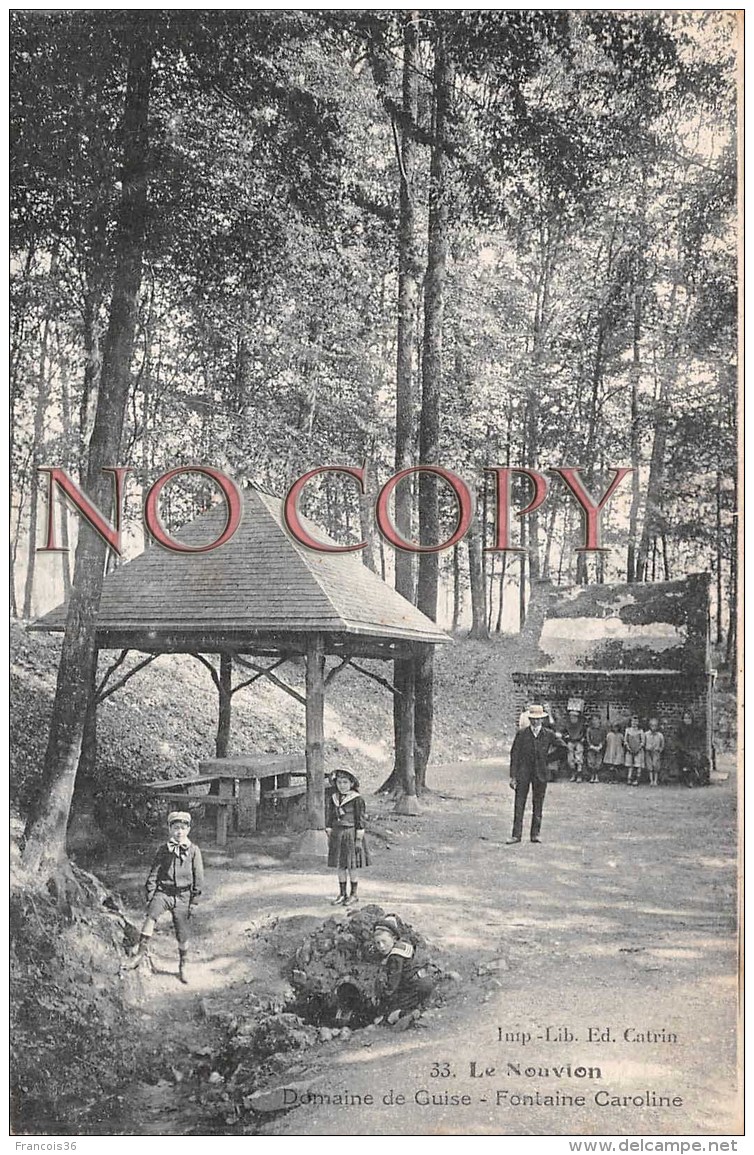 (02) Le Nouvion En Thiérache - Domaine De Guise - Fontaine Caroline - 1919 - Other & Unclassified