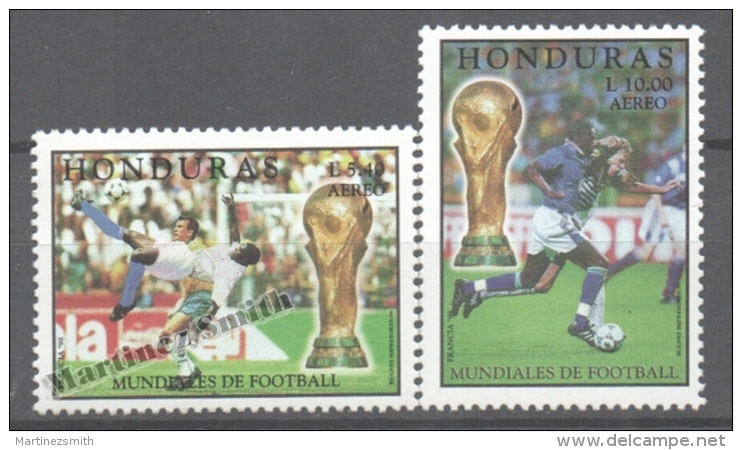Honduras 1998 Yvert A 953-54, FIFA World Cup France 1998 - Air Mail - MNH - Honduras