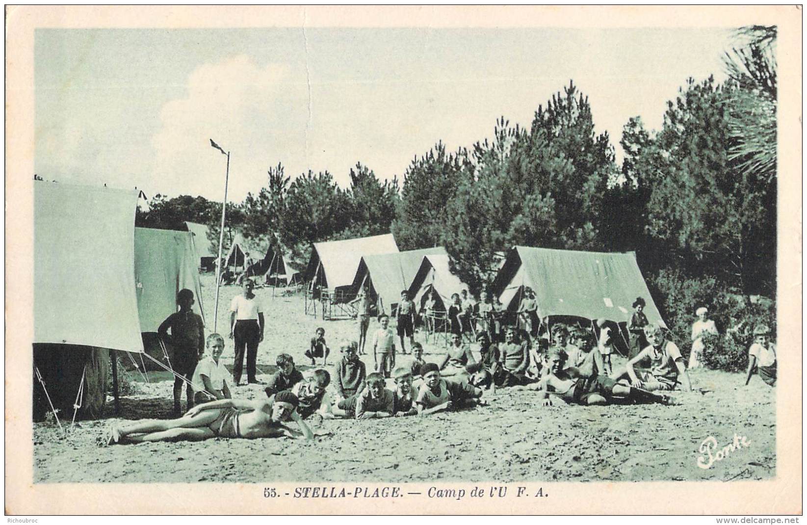 62 STELLA PLAGE CAMP DE L U.F.A / SCOUT / SCOUTISME - Other & Unclassified