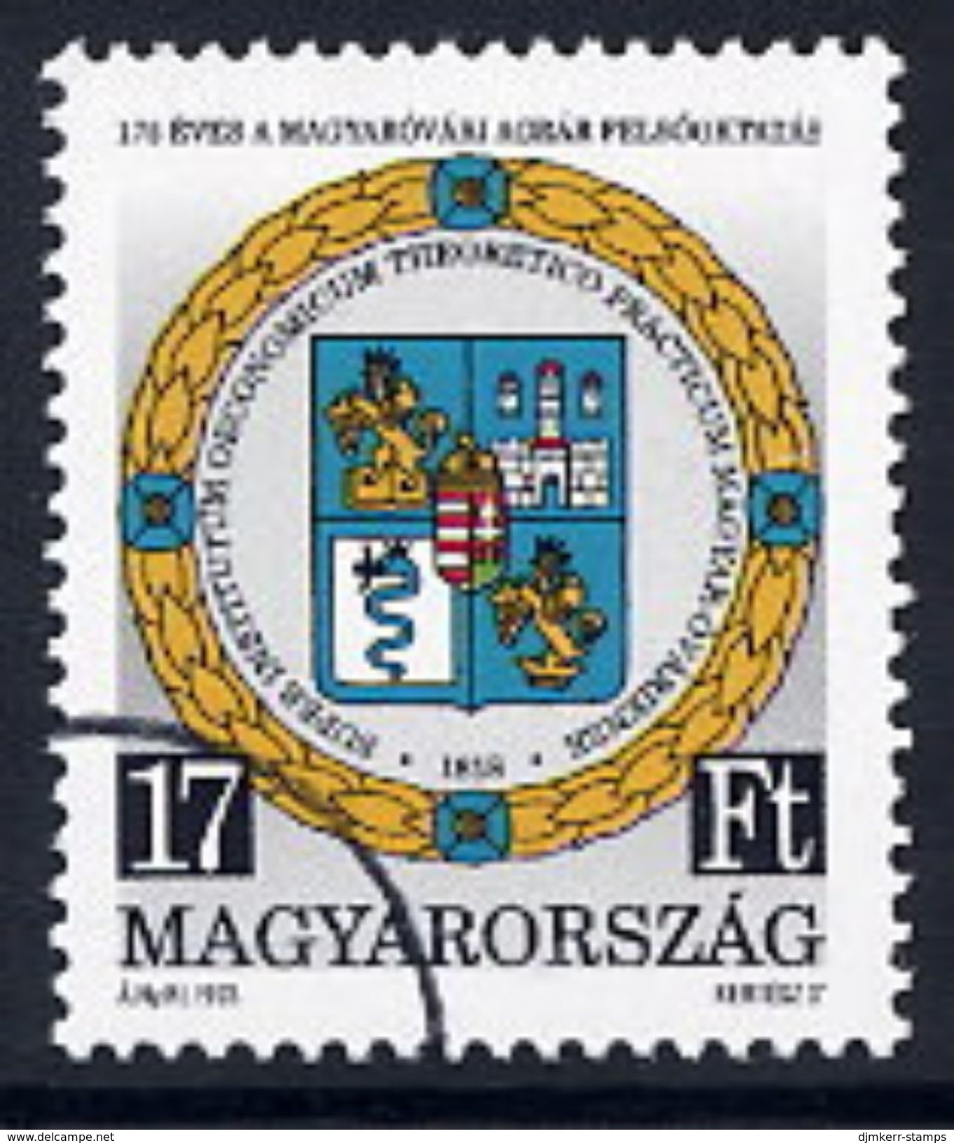 HUNGARY 1993 Agricultural College With Specimen / Muster Cancellation MNH / **.  Michel 4263 - Unused Stamps