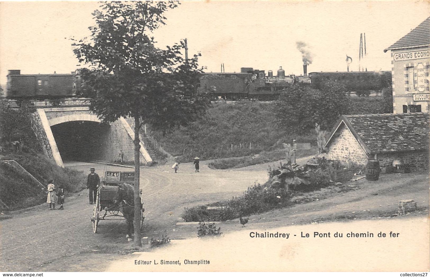 52-CHALINDREY- LE PONT DU CHEMIN DE FER - Chalindrey