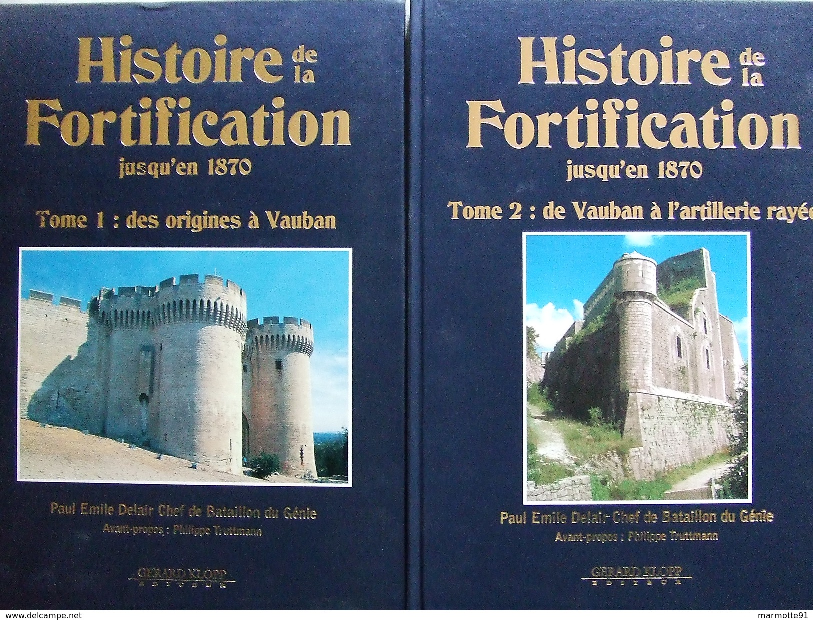 HISTOIRE DE LA FORTIFICATION DES ORIGINES VAUBAN ARTILLERIE RAYE 1870 - Histoire