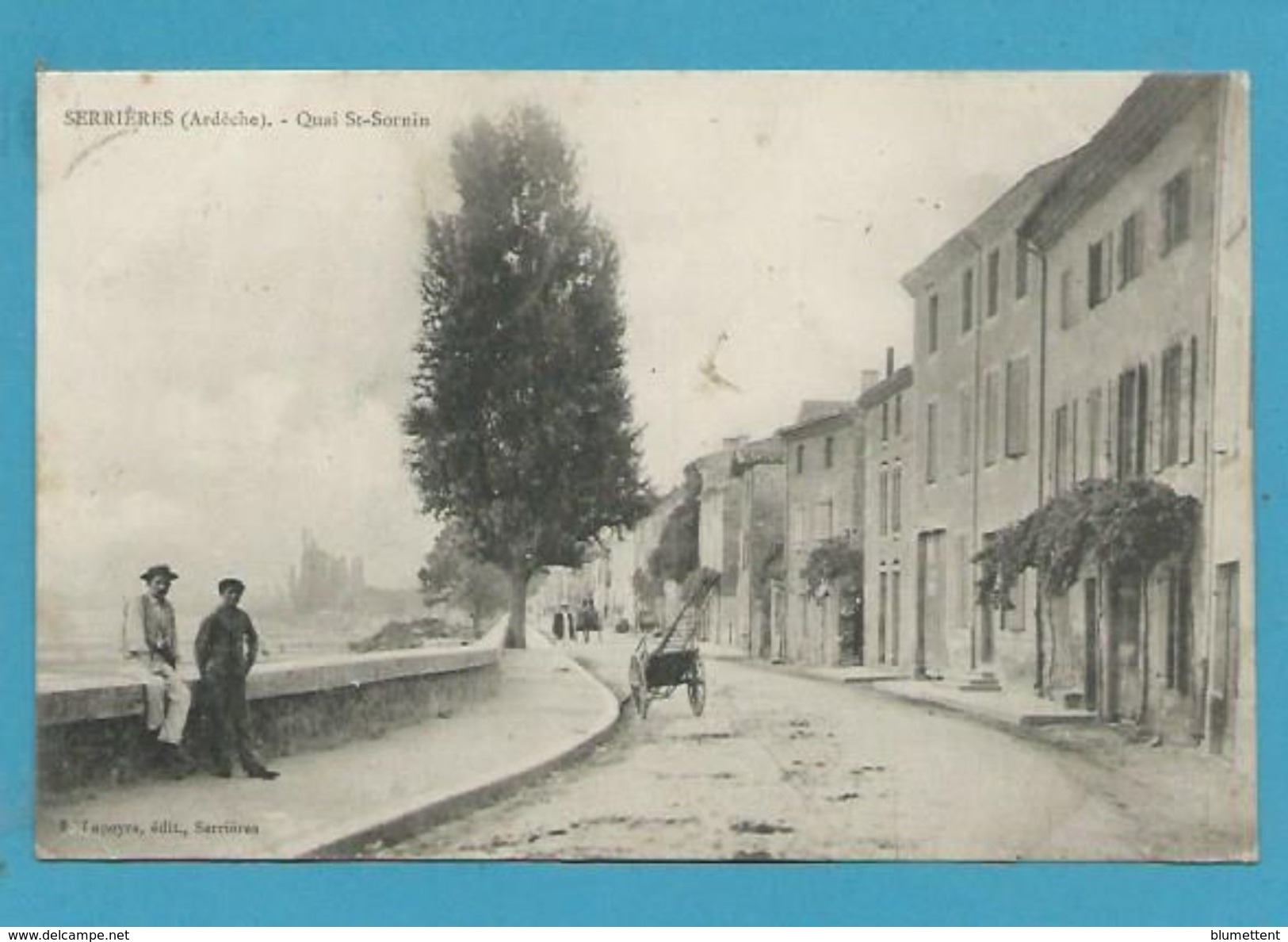 CPA Quai St-Sornin SERRIERES 07 - Serrières