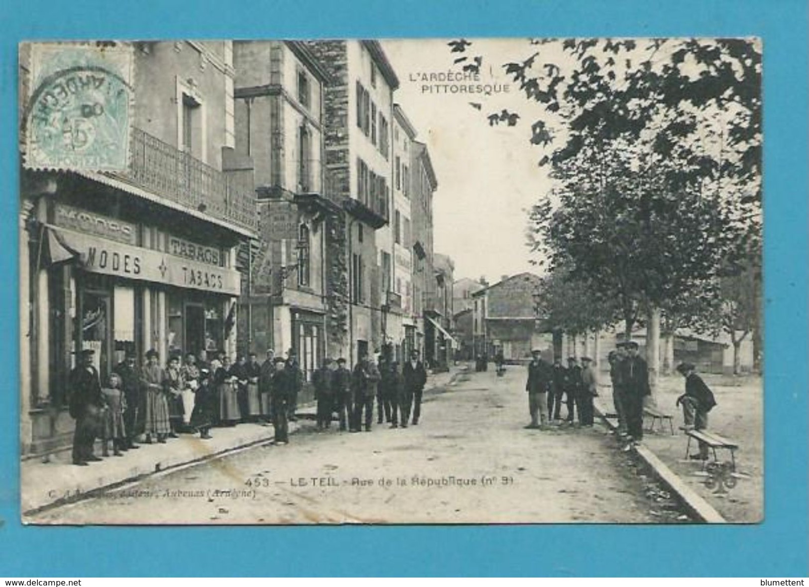 CPA Rue De La République N° 9 LE TEIL 07 - Le Teil