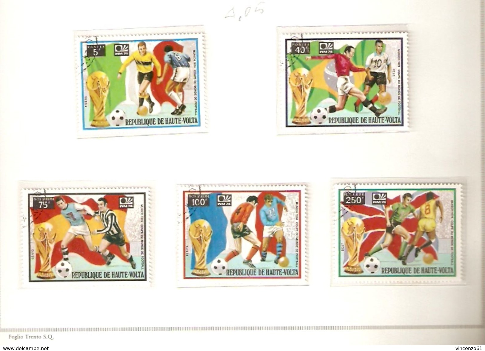 BURKINA FASO REPUBLIQUE D´HAUTE VOLTA FIFA WORLD CUP 1974 GERMANY 1974 - 1974 – Germania Ovest