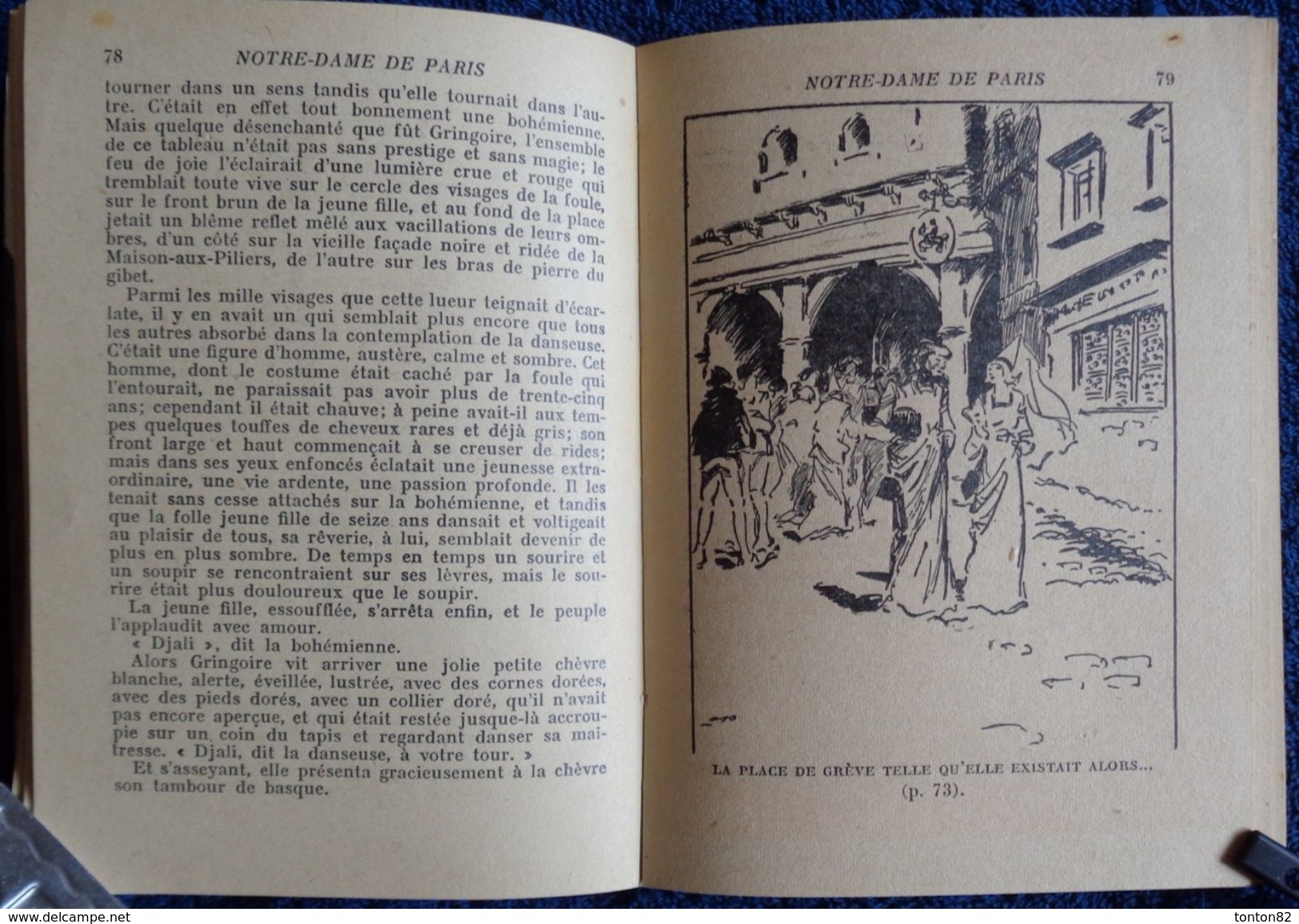 Victor Hugo - Notre-Dame De Paris - Tome 1 - ( 1950 ) - Illustrations : André Pécoud . - Bibliothèque De La Jeunesse