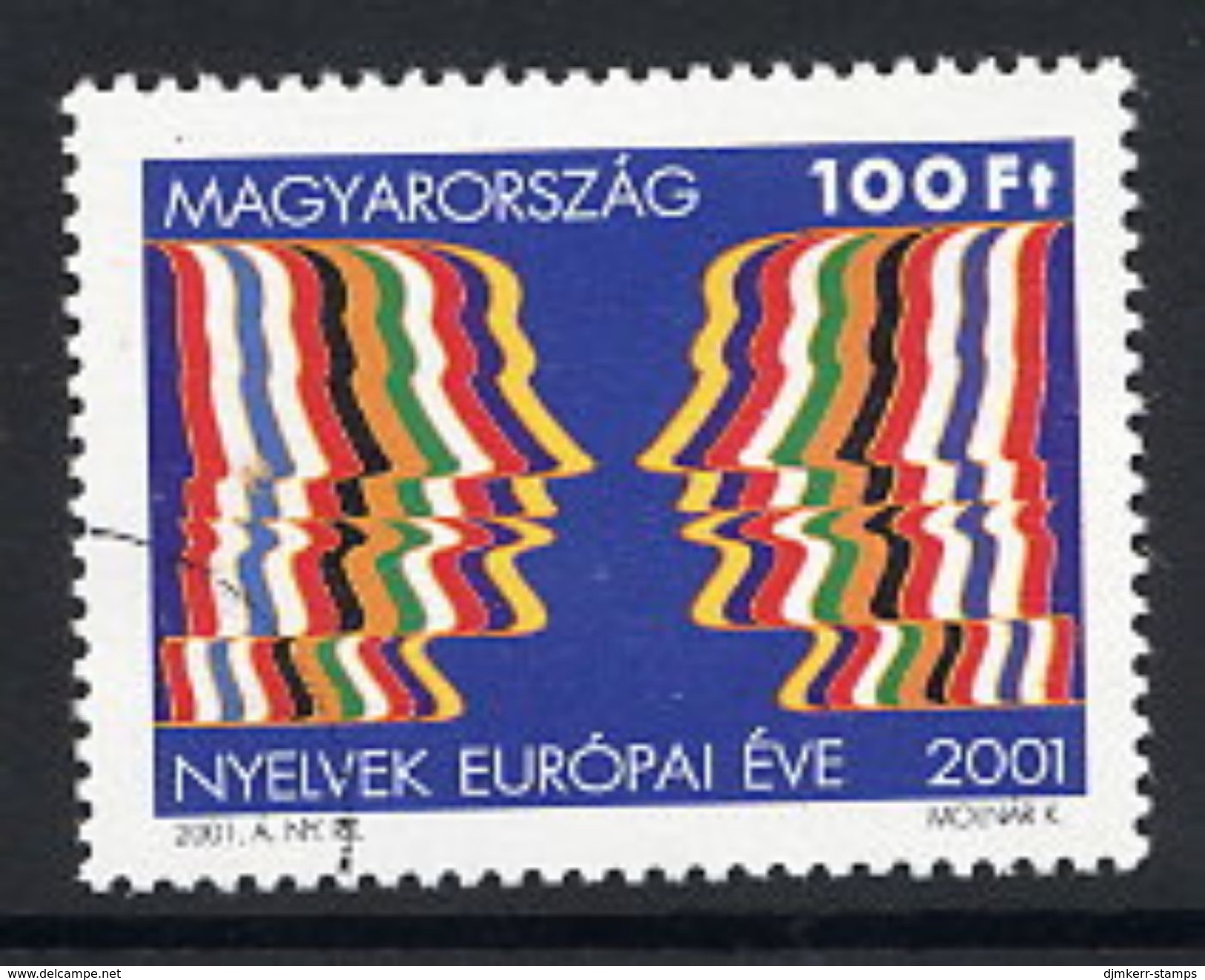 HUNGARY 2001 European Language Year With Specimen / Muster Cancellation MNH / **.  Michel 4642 - Neufs