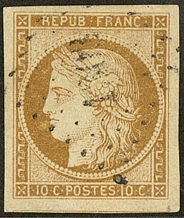 No 1, Obl Pc, Jolie Pièce. - TB - 1849-1850 Ceres