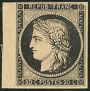 * No 3, Bdf. - TB - 1849-1850 Cérès