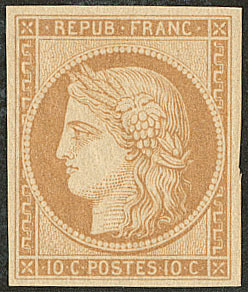 * Réimpression. No 1e, Quasiment **. - TB - 1849-1850 Ceres