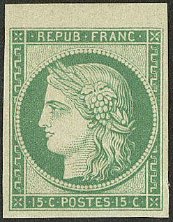 * Réimpression. No 2f, Quasiment **, Très Frais. - TB - 1849-1850 Ceres
