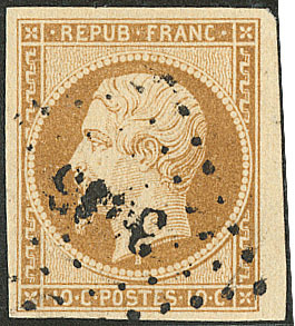 No 9, Bistre, Obl Pc; Jolie Pièce. - TB - 1852 Louis-Napoleon