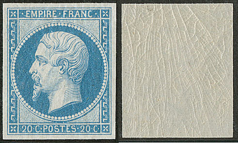 ** No 14II, Bleu, Très Frais. - TB - 1853-1860 Napoléon III