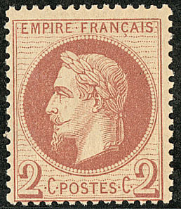 ** No 26II, Rouge-brun, Très Frais. - TB - 1863-1870 Napoleon III With Laurels
