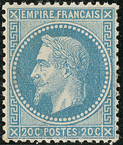 * No 29I, Bleu, Très Frais. - TB - 1863-1870 Napoleon III Gelauwerd