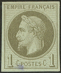 * Rothschild. No 25d, Signature Violette Transparaissant Au Recto Sinon TB - 1863-1870 Napoleon III With Laurels