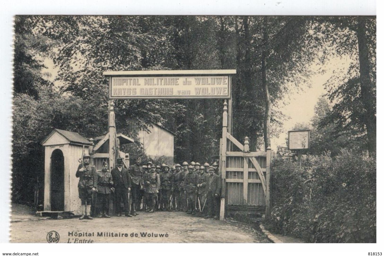 HOPITAL MILITAIRE De WOLUWE - KRYGS GASTHUIS Van WOLUWE :L'Entrée 1920 - Woluwe-St-Pierre - St-Pieters-Woluwe