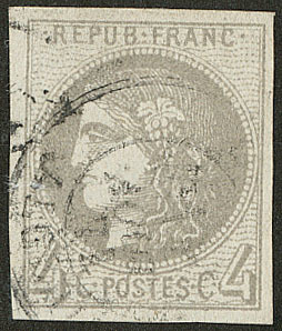 No 41II, Pos. 6, Obl Cad 17, Jolie Pièce. - TB - 1870 Bordeaux Printing