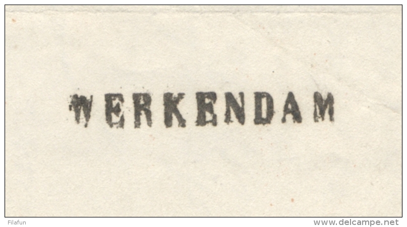 Nederland - 1858 - Complete Vouwbrief Van WERKENDAM (PEP 5490-01) Naar Kralingen - ...-1852 Voorlopers