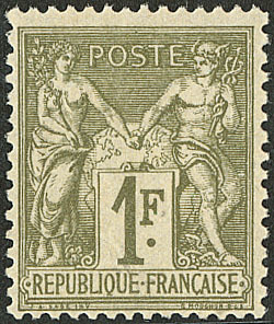 ** No 72, Vert-bronze, Très Frais. - TB. - R - 1876-1878 Sage (Typ I)