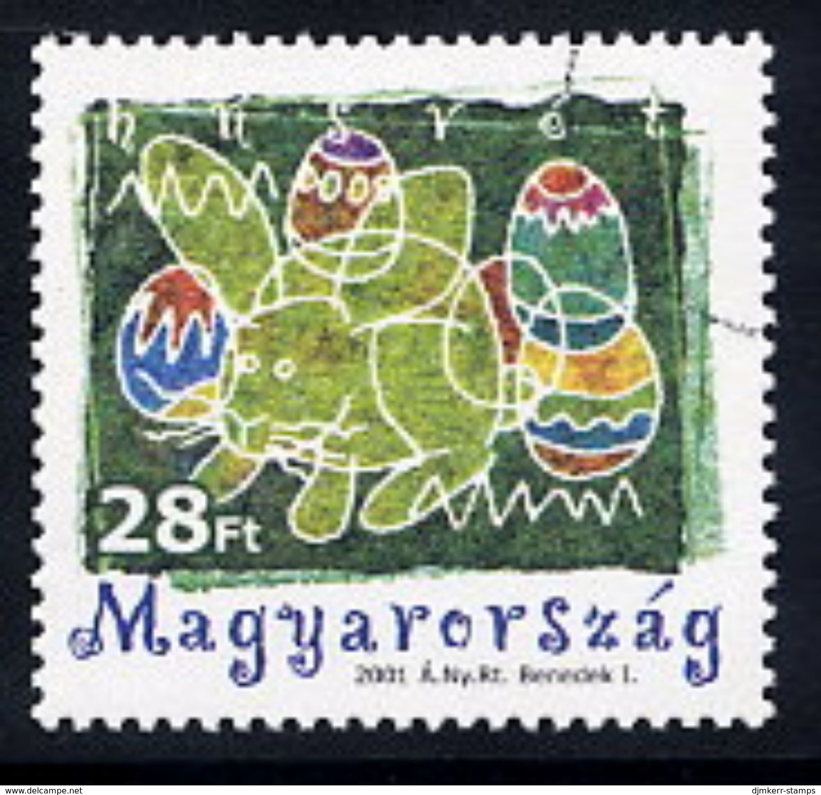 HUNGARY 2001 Easter. With Specimen / Muster Cancellation MNH / **.  Michel 4656 - Unused Stamps