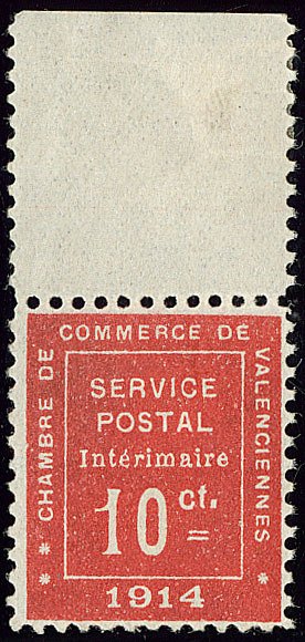 ** Valenciennes. No 1, Bdf. - TB - War Stamps