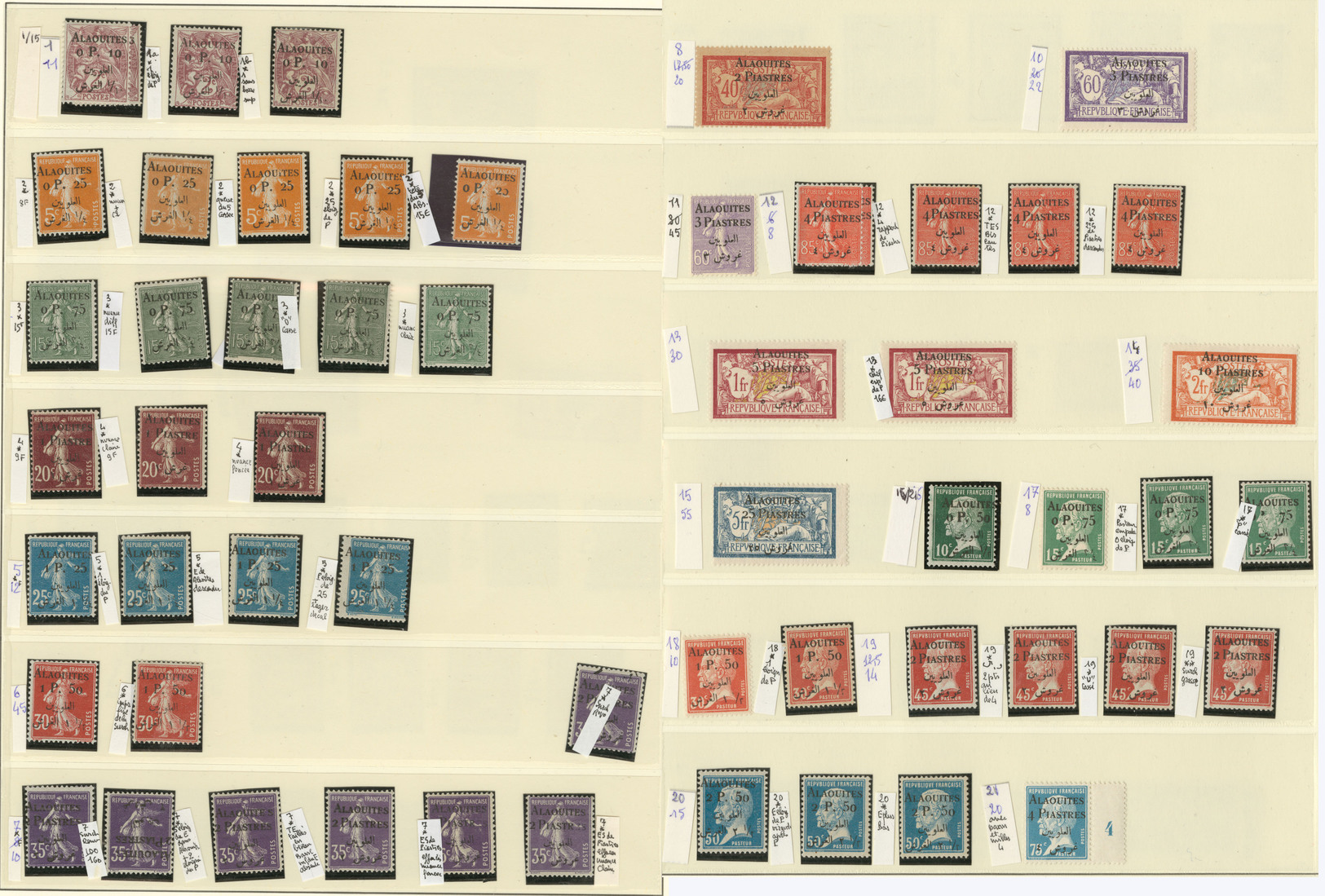 * Collection. 1925-1928 (Poste, PA, Taxe), Complète Sauf PA 12A, Nombreuses Variétés Et Doubles Divers. - TB - Other & Unclassified