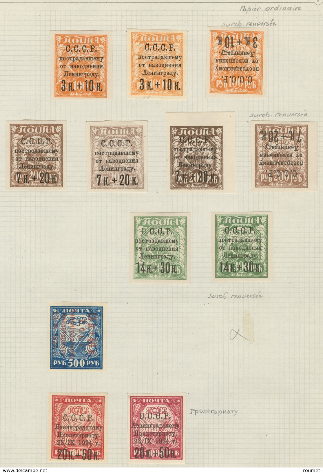 * Collection. 1921-1960 (Poste, PA, BF), bel ensemble, valeurs moyennes et séries complètes, nuances, des paire, bloc de