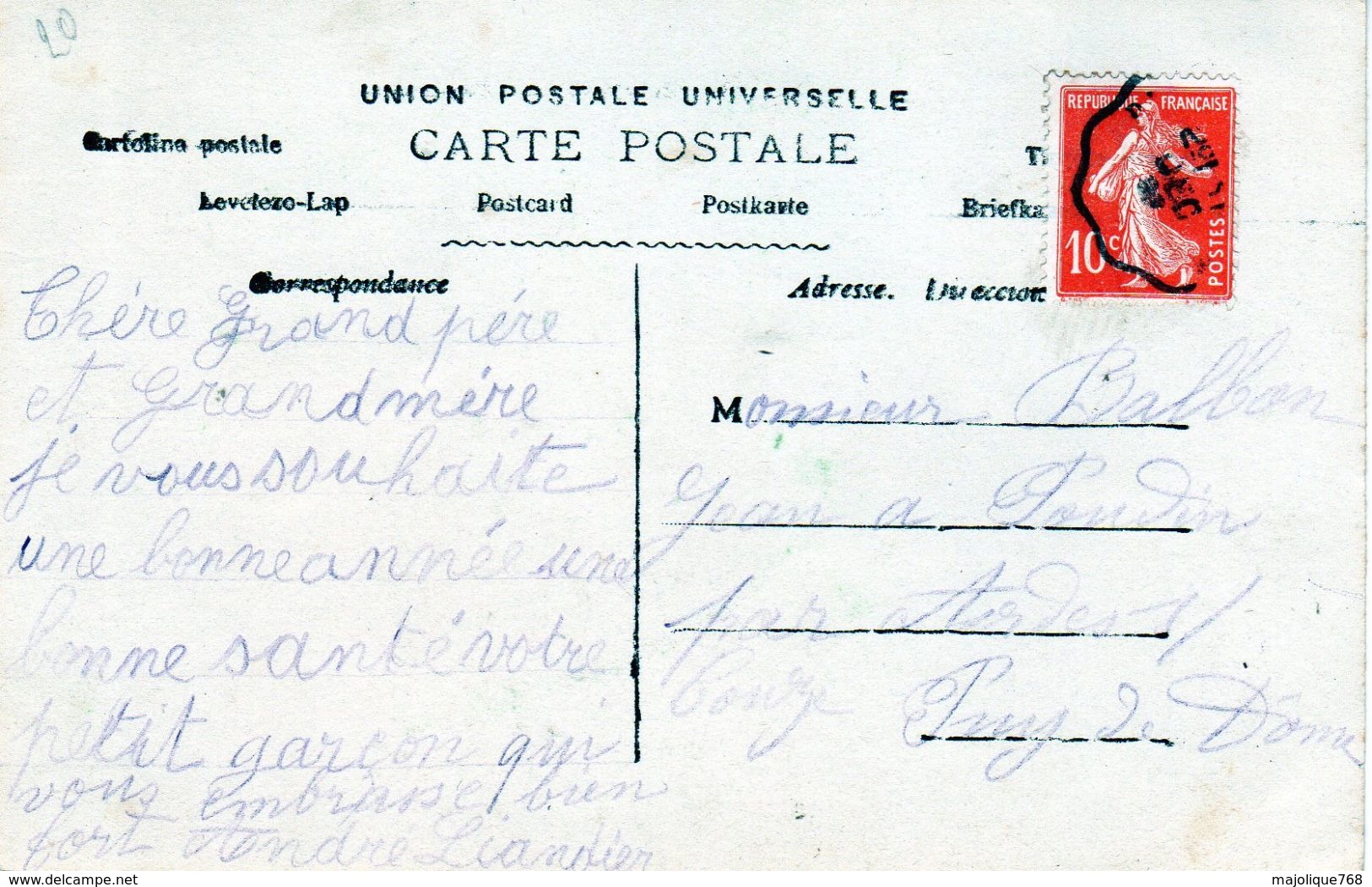 Carte Postale Ancienne Fantaisie - Beaucoup^de Bonheur Pour La Nouvelle Année - - Nouvel An