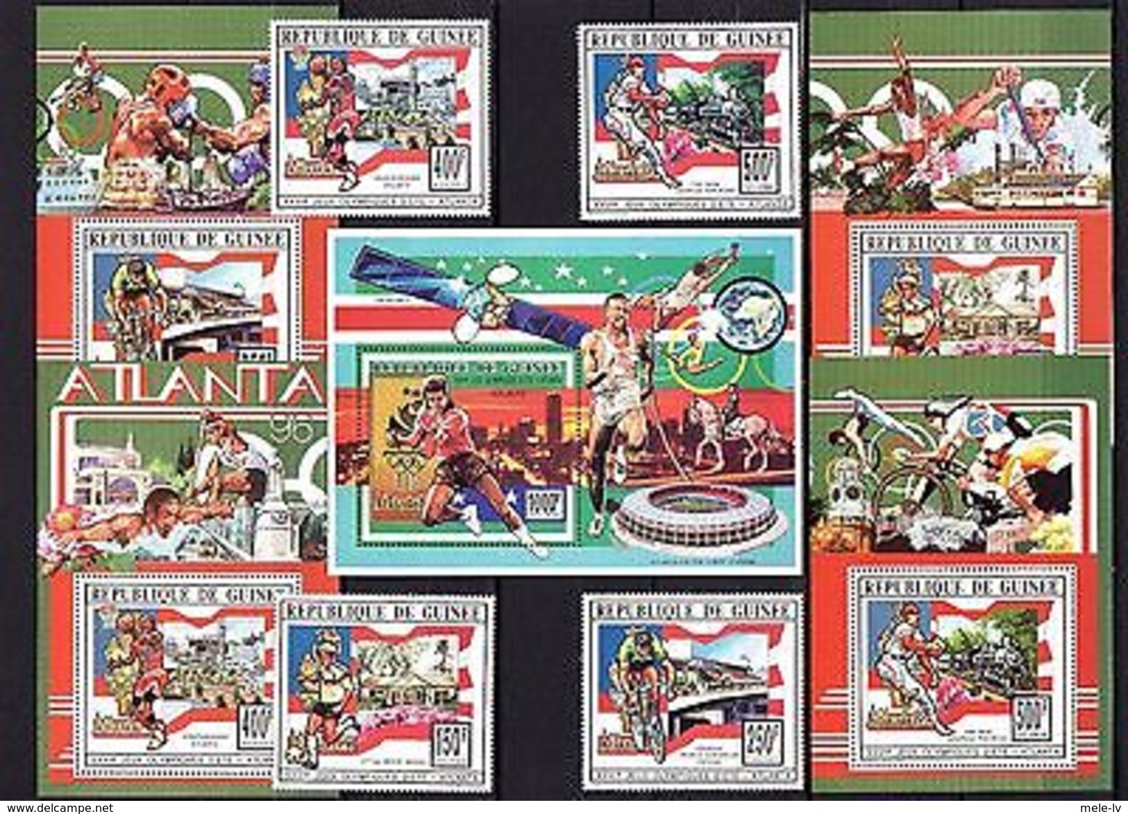 Guinea 1996 Sport Olympics MNH 1435-38A Bl.473-77A - Other & Unclassified