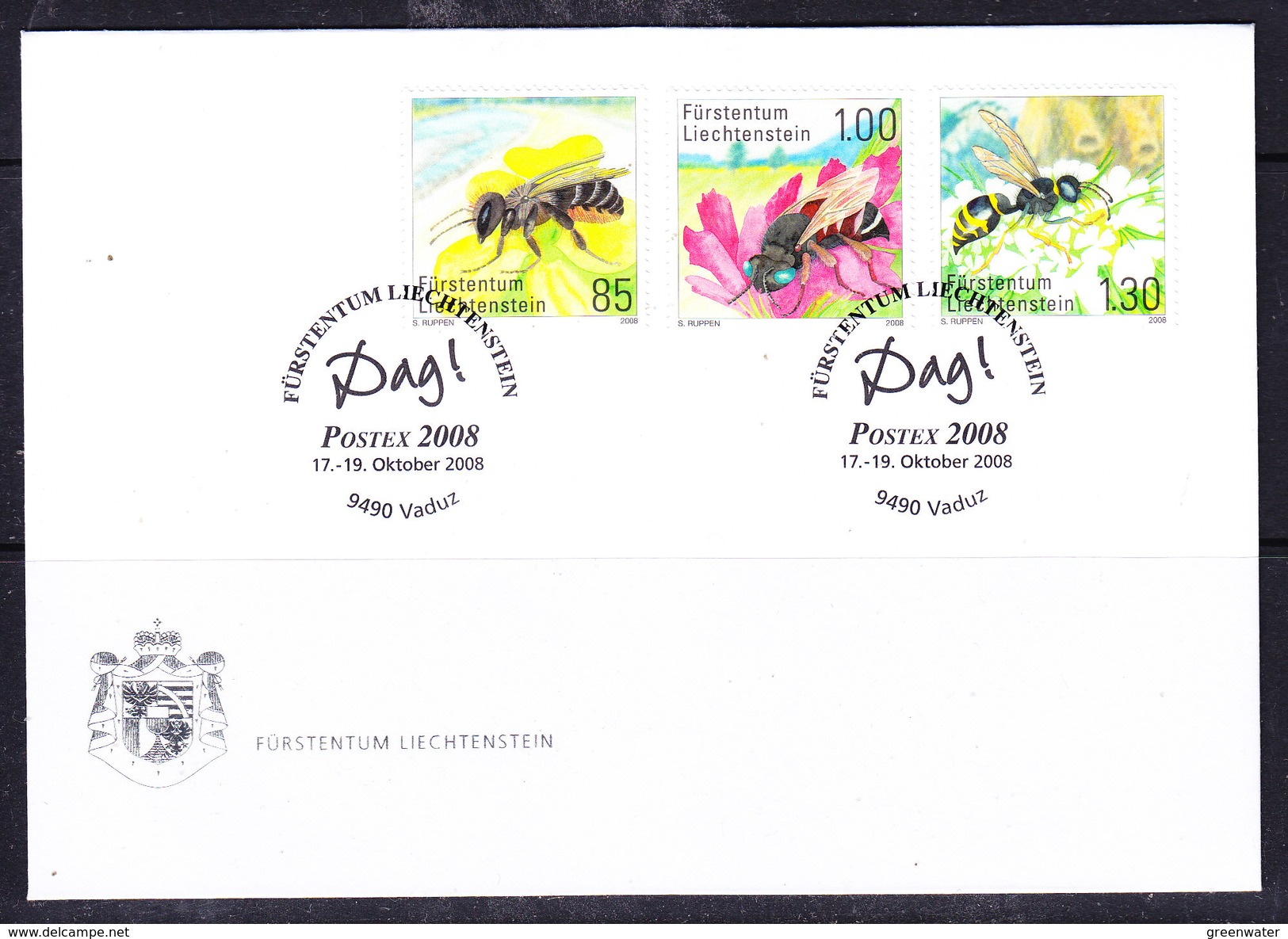 Liechtenstein 2008 Postex Vaduz Souvenir Cover (F6664) - Covers & Documents