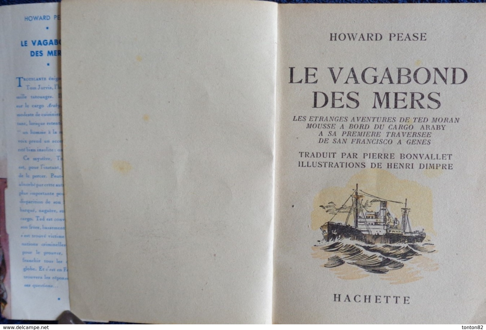 Howard Pease - Le Vagabond Des Mers - Bibliothèque De La Jeunesse - ( 1951 ) . - Bibliothèque De La Jeunesse