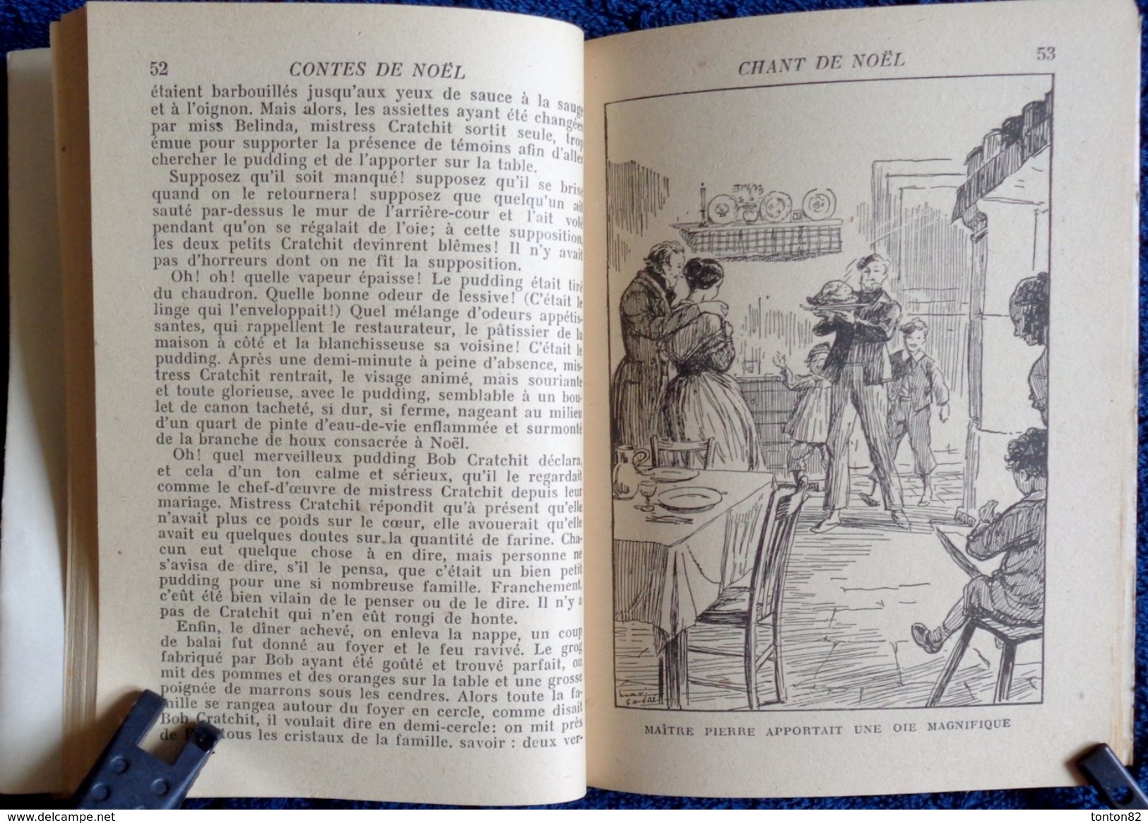 Charles Dickens - Contes De Noël / M. Scrooge - Les Carillons  - Bibliothèque De La Jeunesse - ( 1948 ) . - Bibliotheque De La Jeunesse