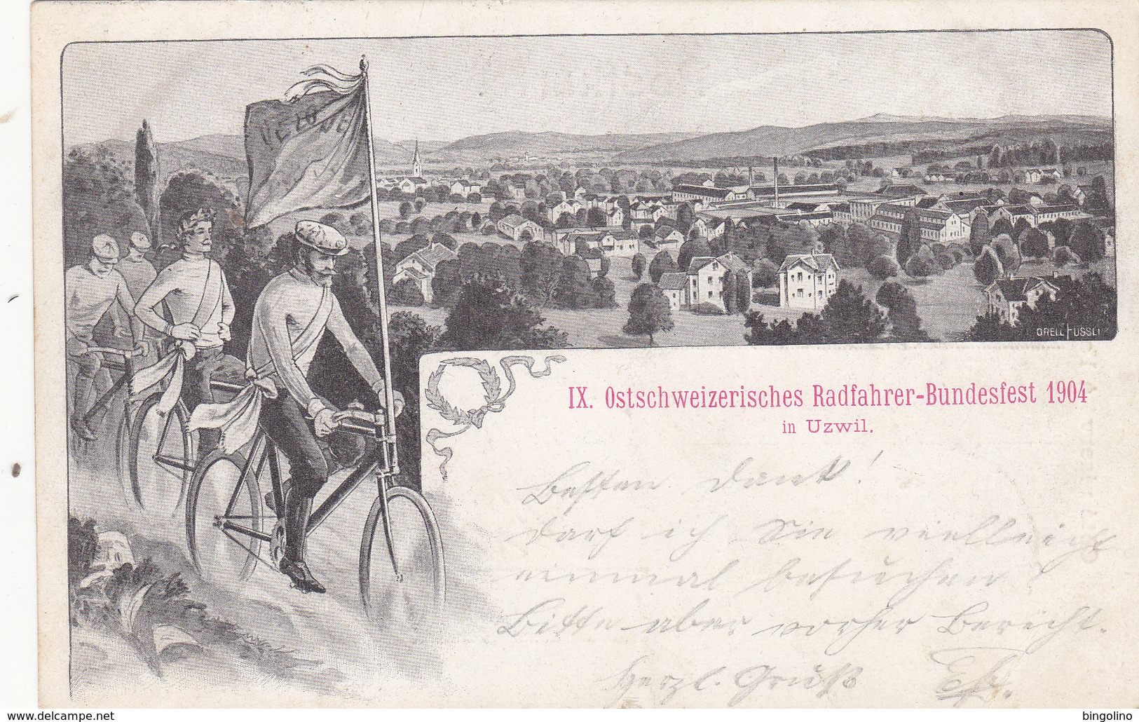 Uzwil - Ostschweiz.Radfahrer-Bundesfest 1904    (P-75-11021) - Uzwil
