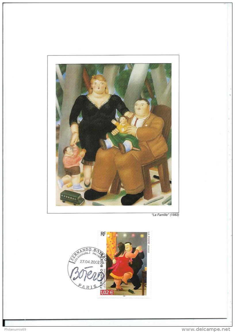 FRANCE 2002 - FERNANDO BOTERO - FIRST DAY COVER - 2000-2009