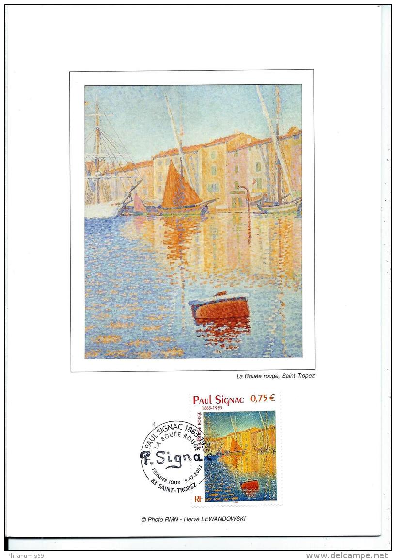 FRANCE 2003 - PAUL SIGNAC - FIRST DAY COVER - 2000-2009