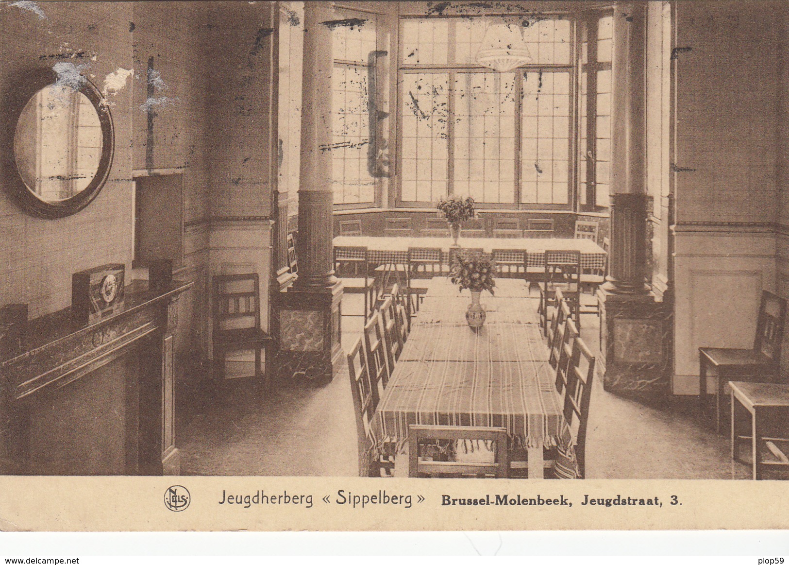 Cpa 2 Scans Rare Bruxelles Jeugdherberg Sippelberg Brussel Molenbeek Jeugdestraat 3 - Molenbeek-St-Jean - St-Jans-Molenbeek