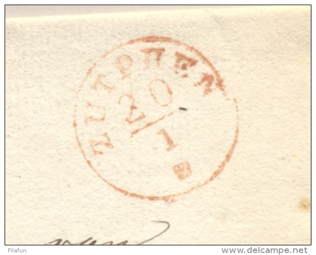 Nederland - Dienst-omslag Van Directeur Postkantoor ZUTPHEN (PEP 2590-09) Na Posttijd Naar Brievengaarder BORCULO - ...-1852 Prephilately