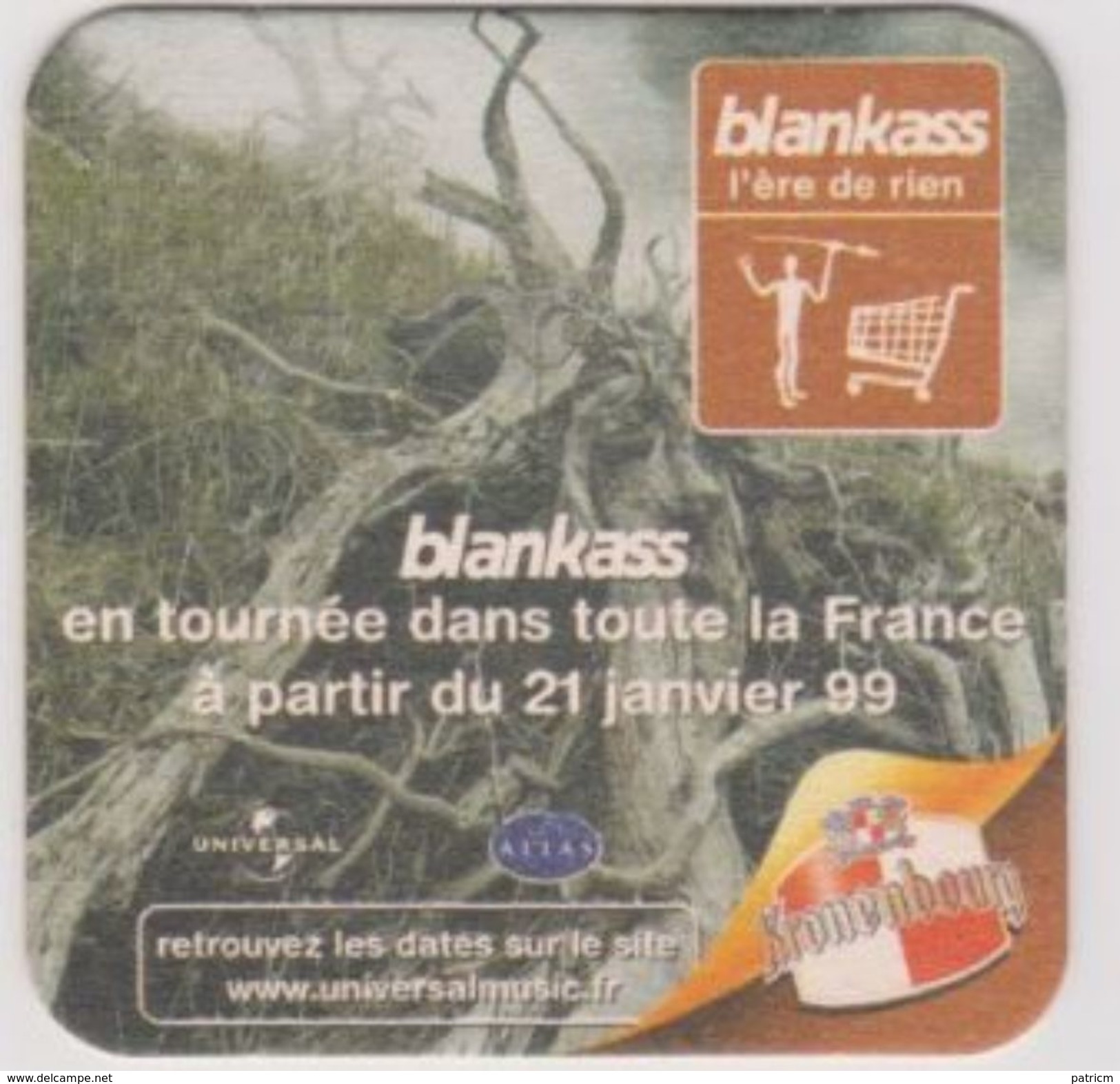 Sous Bock De Biere Commémoratif BLANKASS; Brasserie Kronenbourg  21/01/1999 - Sous-bocks