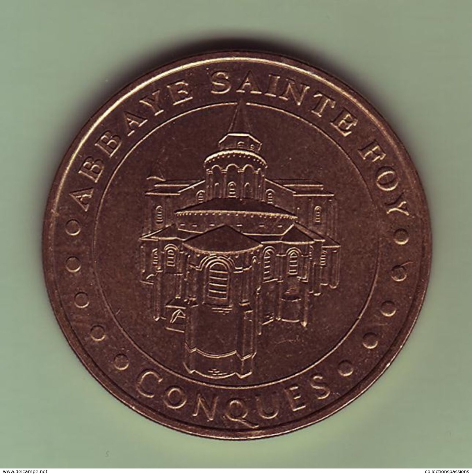 Médaille. Jeton Touristique - Monnaie De Paris - AVEYRON - Conques - Abbaye Sainte Foy - 2003 - - 2003