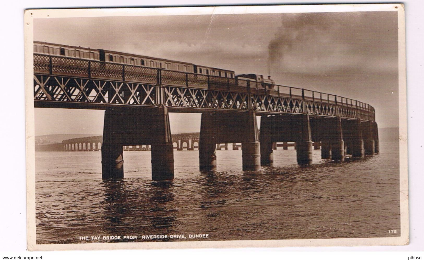 UK2753      DUNDEE : The Tay Bridge From Riverside Drive - Angus