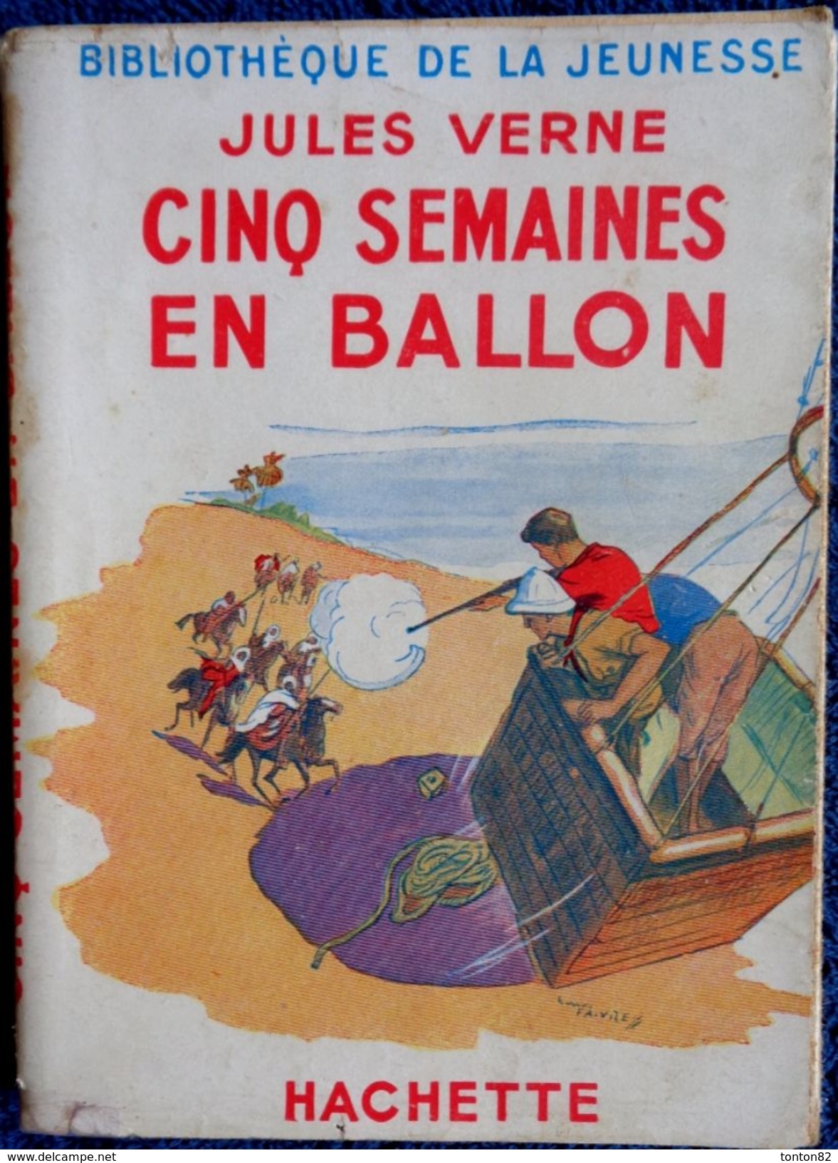 Jules Verne - Cinq Semaines En Ballon - Bibliothèque De La Jeunesse - ( 1949 ) . - Bibliothèque De La Jeunesse