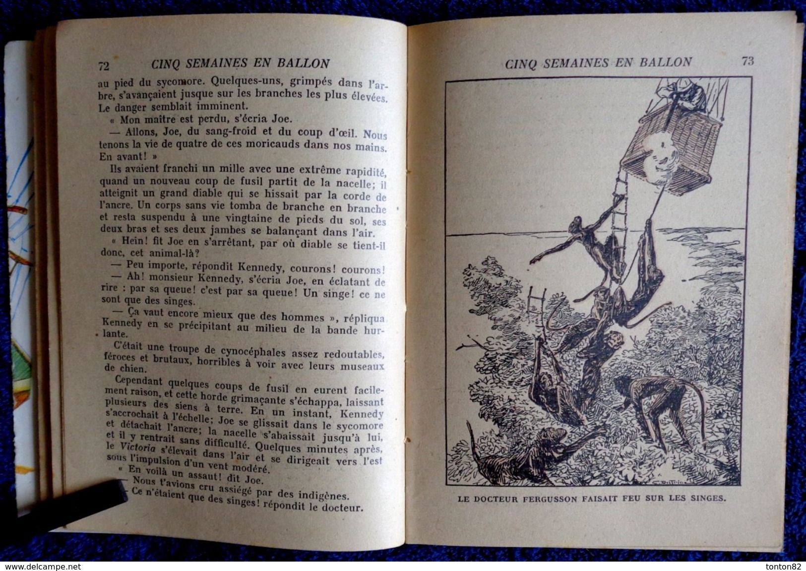 Jules Verne - Cinq Semaines En Ballon - Bibliothèque De La Jeunesse - ( 1949 ) . - Bibliothèque De La Jeunesse