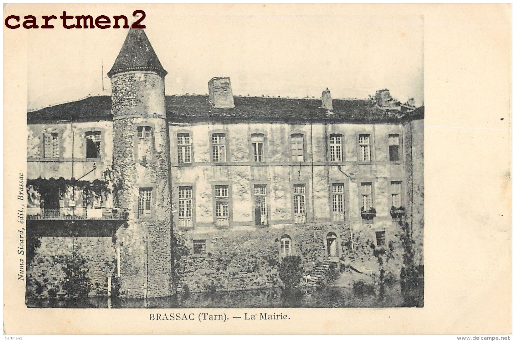 LOT DE 14 CPA : BRASSAC QUAI FOURTOUNARIE PONT COUVENT OULIAS MAIRIE VUE GENERALE CHATEAU FERRIERES 81 TARN