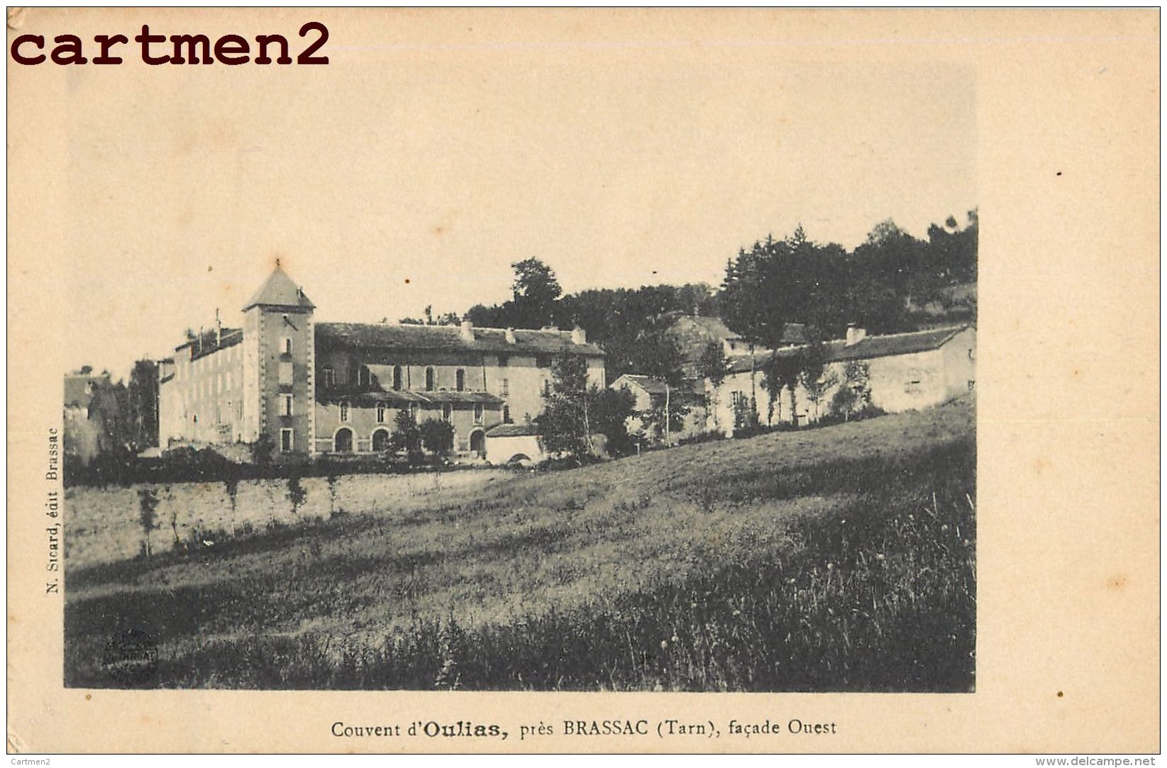 LOT DE 14 CPA : BRASSAC QUAI FOURTOUNARIE PONT COUVENT OULIAS MAIRIE VUE GENERALE CHATEAU FERRIERES 81 TARN