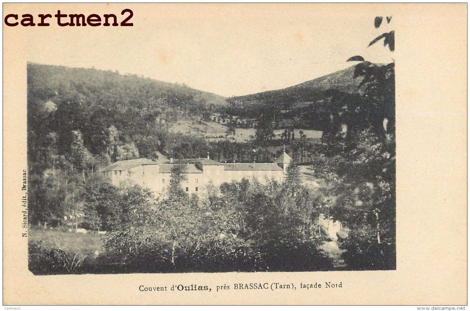 LOT DE 14 CPA : BRASSAC QUAI FOURTOUNARIE PONT COUVENT OULIAS MAIRIE VUE GENERALE CHATEAU FERRIERES 81 TARN