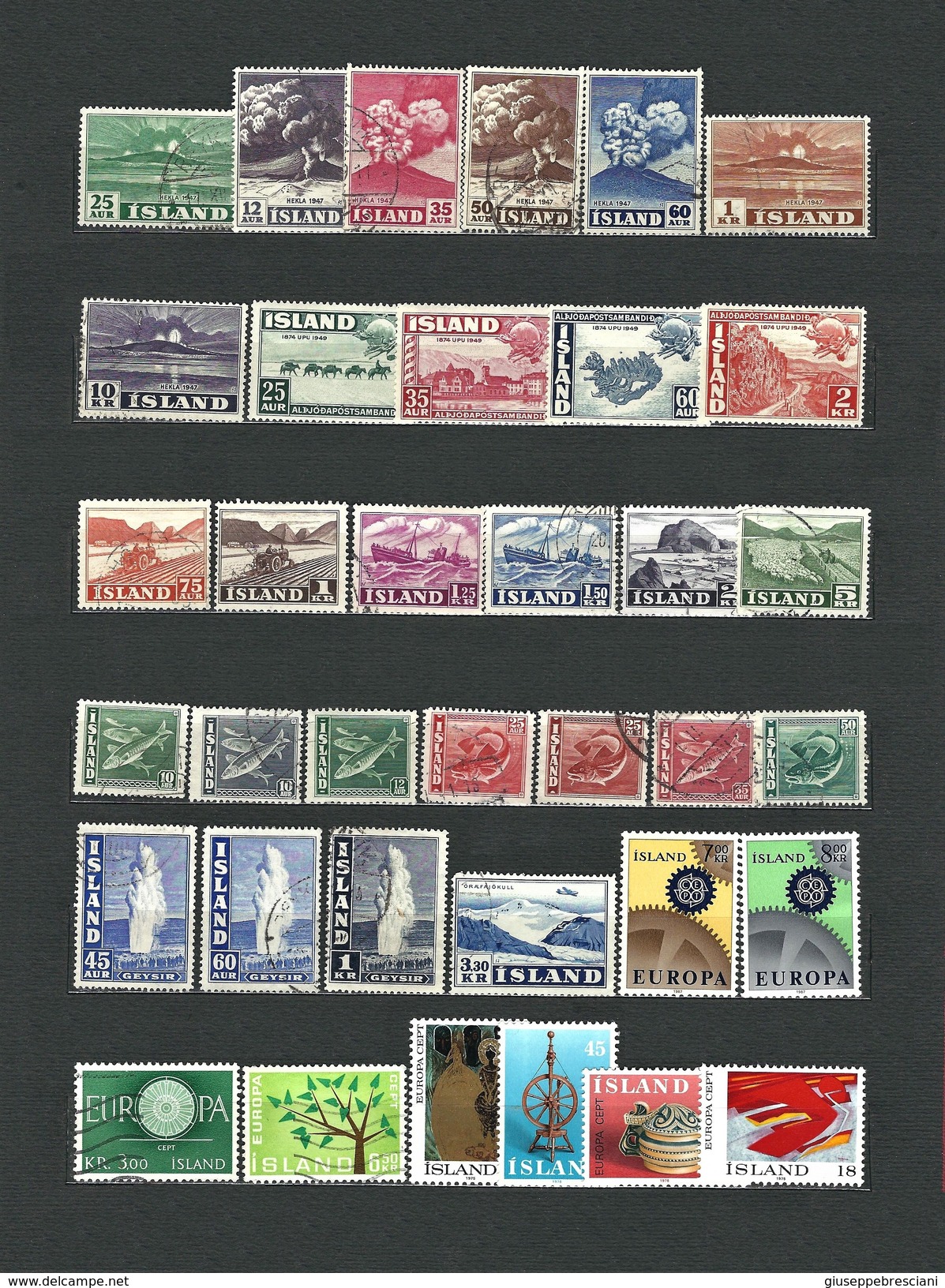 ISLANDA - Selezione Di 117 Francobolli Nuovi E Usati - Collections, Lots & Séries