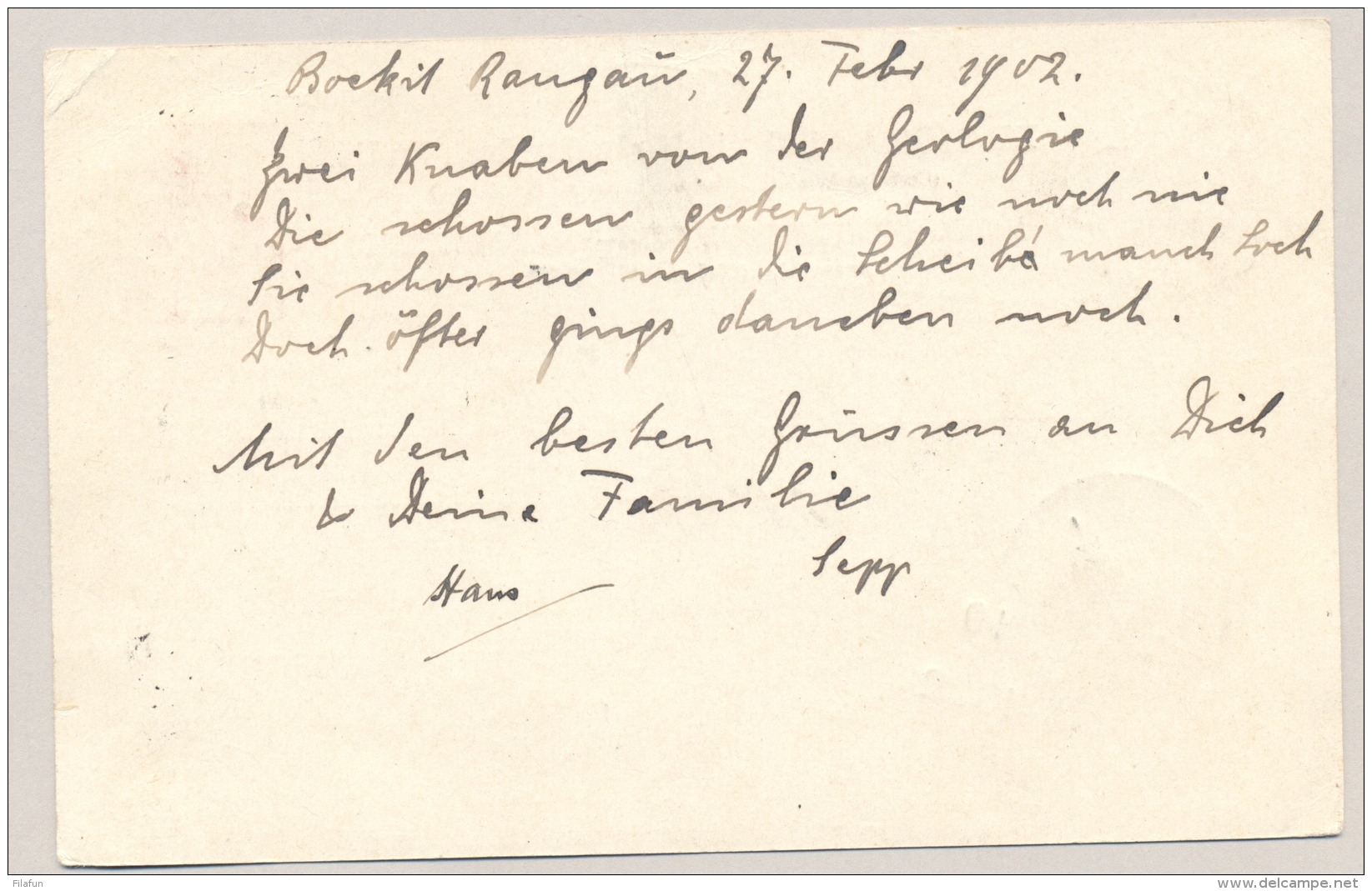 Nederlands Indië - 1902 - 7,5 Cent Briefkaart Van ? Via VK PALEMBANG En NI AGENT SINGAPORE Naar Zürich / Schweiz - Nederlands-Indië